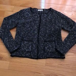 Herringbone sweater /blazer Great for casual or professional Size Large